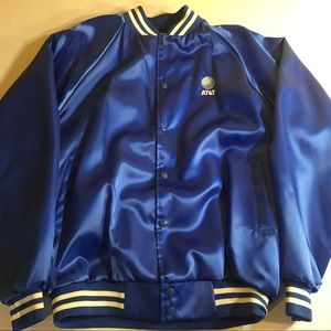 AT&T satin jacket Sz XL